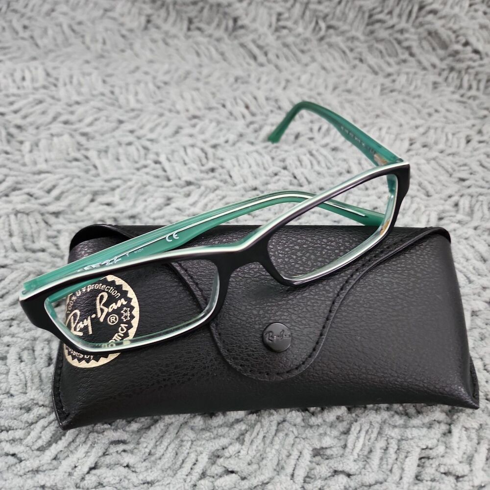 Ray-Ban RB5169 8121 Black Green Authentic Eyeglass Frame 54-16 Unisex Rectangle